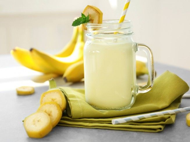 Banana With Milk Juice