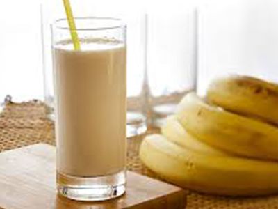 Banana With Milk Juice