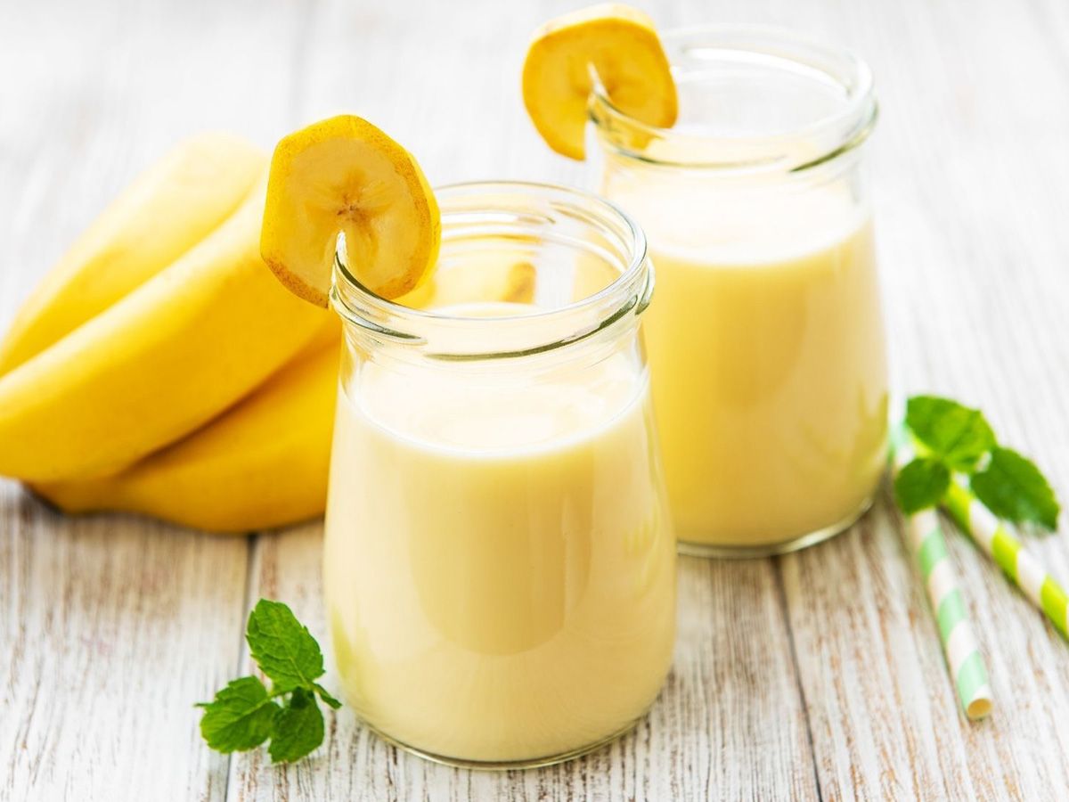 Banana With Milk Juice