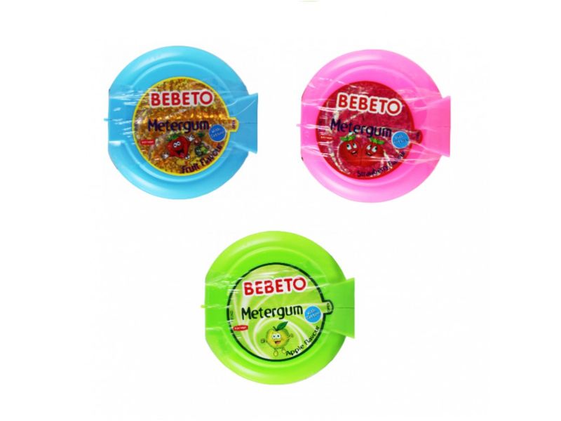 Bebeto Super Loong Bubble Gum With Tattoo Tropik Meyve