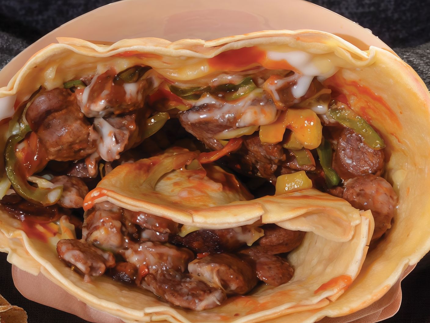 Beef Burger Crepe