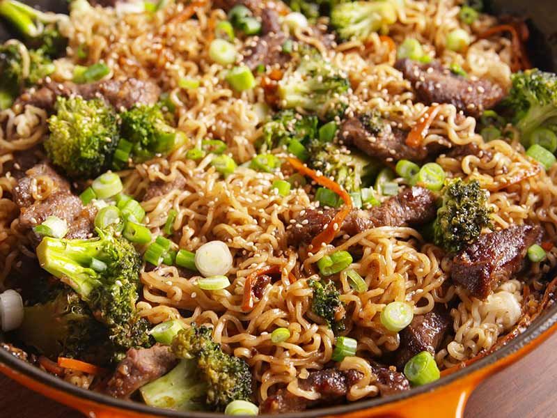 Beef Mongolian Ramen Platter