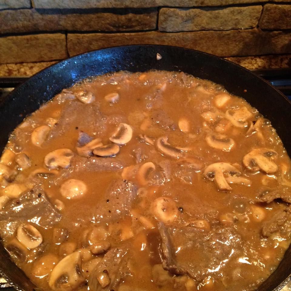 Grilled Piccata Creamy Mushroom Sauce