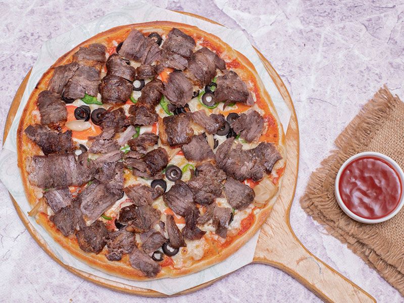 Meat Shawerma Pizza