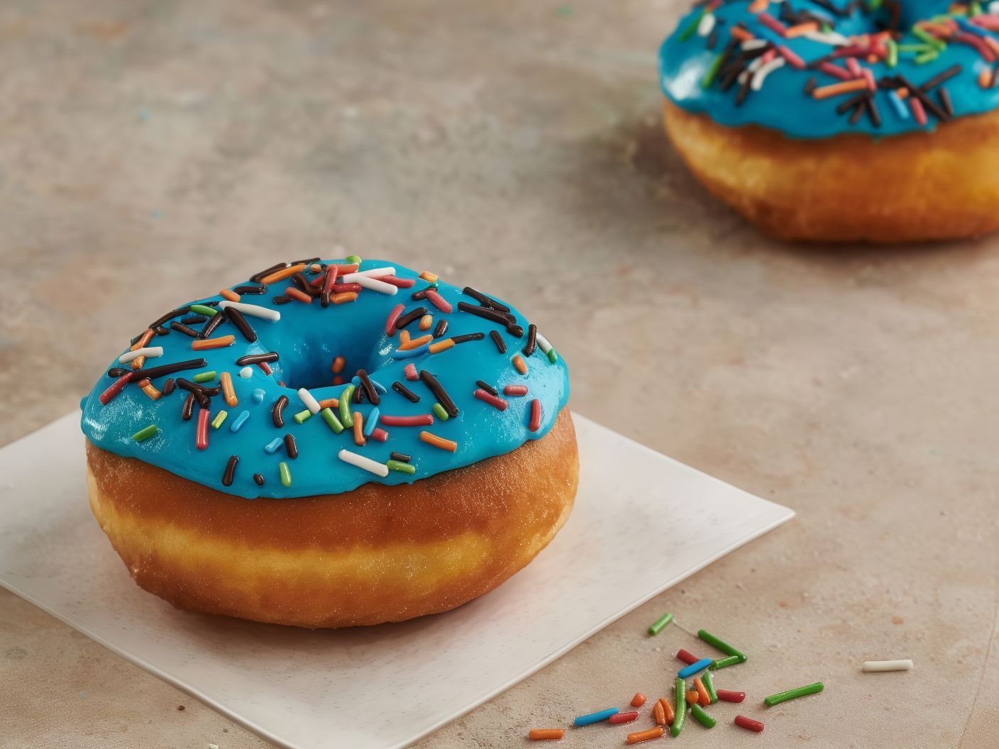 Doughnut Blue Icing