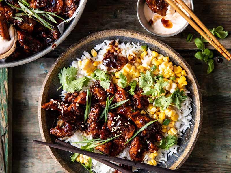 Bulgogi Korean BBQ Chicken Platter