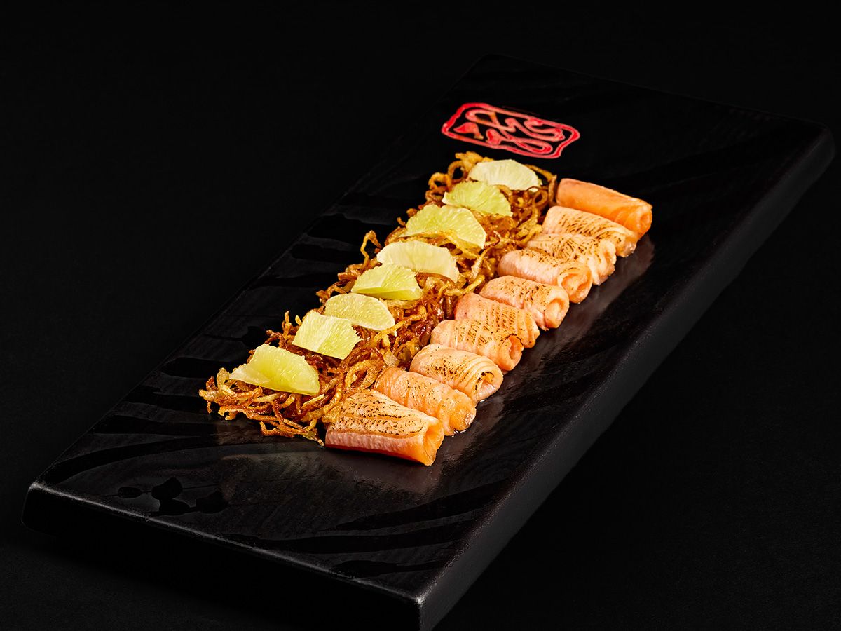Bushi Onion Seared Salmon Platter