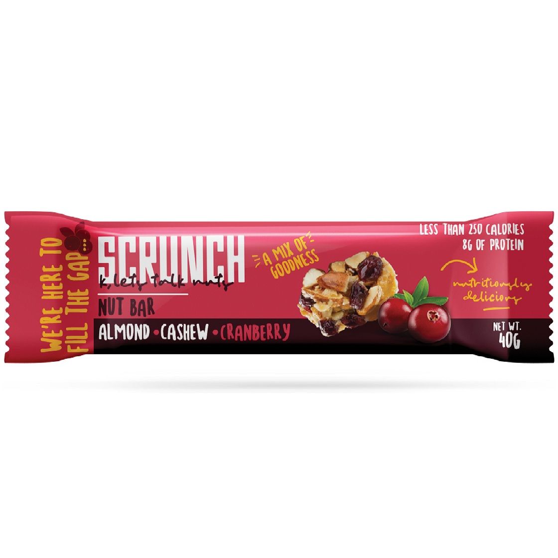 Almond Cashew Cranberry BAR 40 Grams