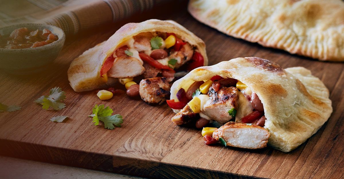 Chicken Fajitas Calzone
