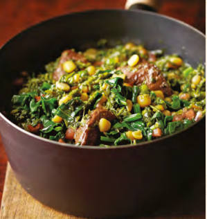 Spinach With Veal Tagin