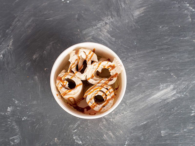 Caramel Ice Cream Roll