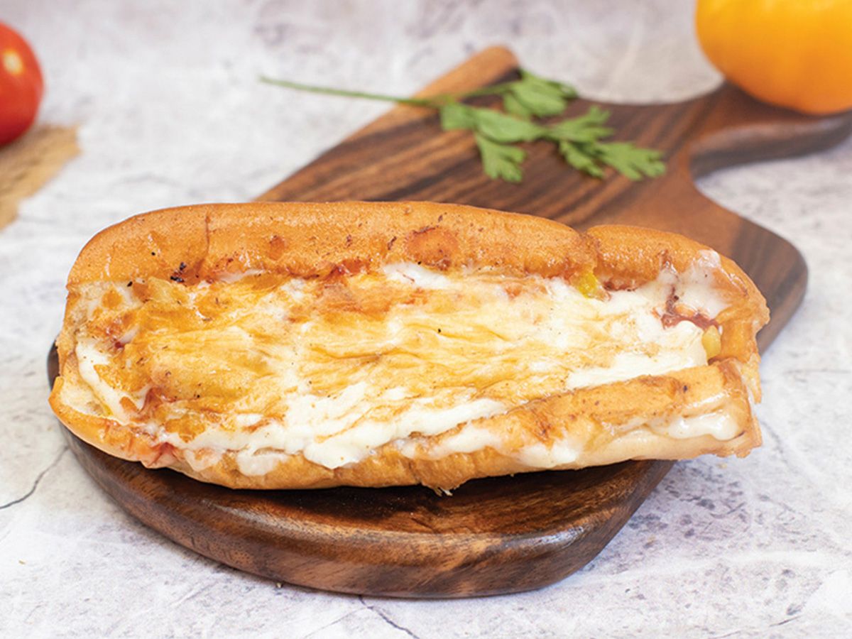 Cheddar Omelette Sandwich