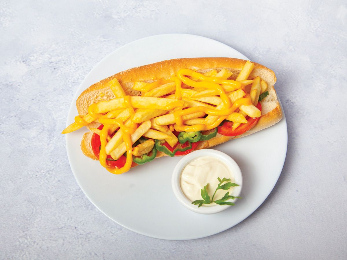 Cheddar With Potatoes French Sandwich