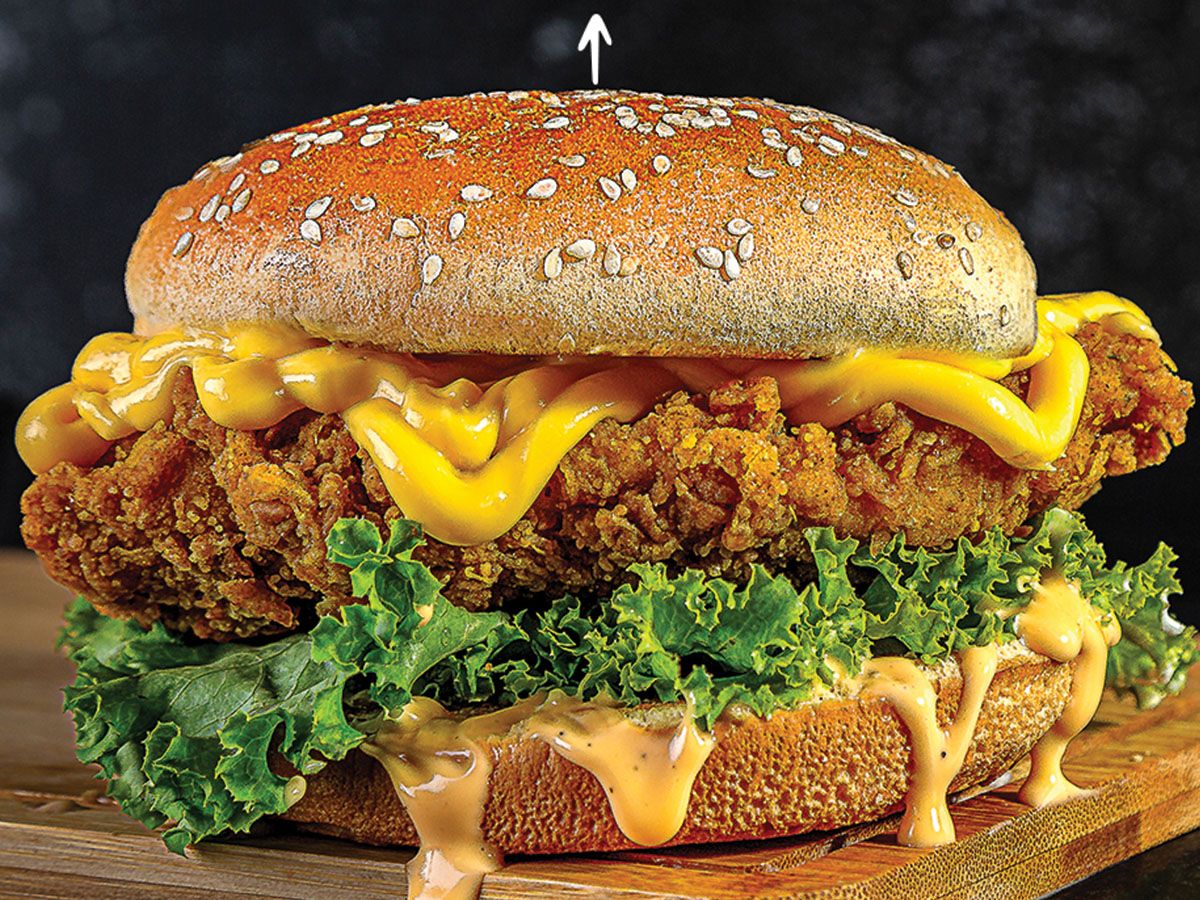 Cheesey Crispy Chicken Sandwich