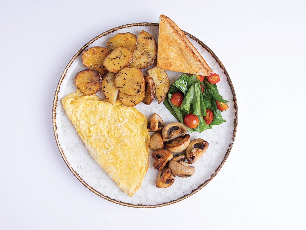 Cheese Omelette Platter