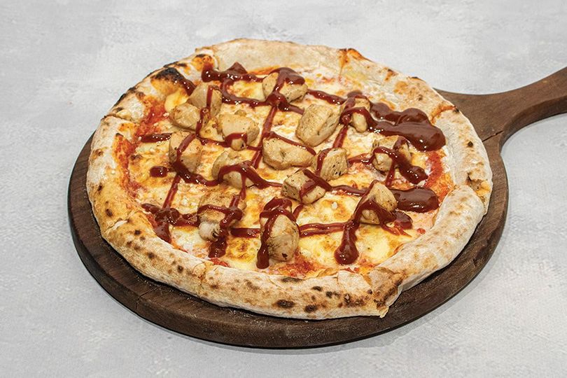 Chicken BBQ pizza