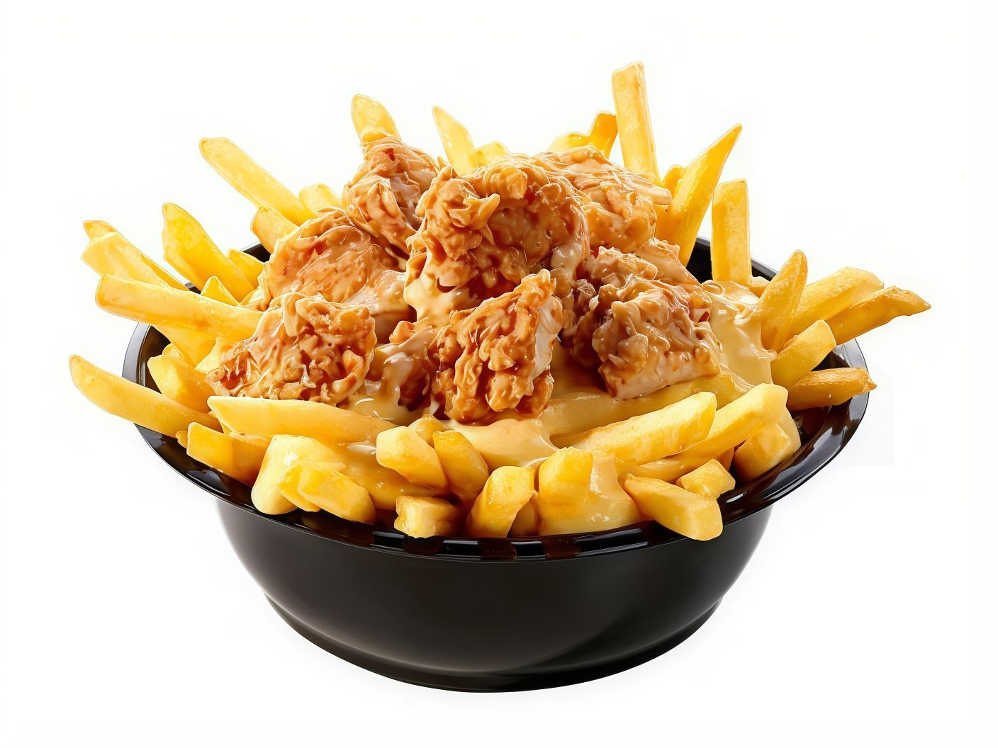 Chicken Pieces and Cheese Fries