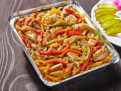 Chicken Fajita Fatteh