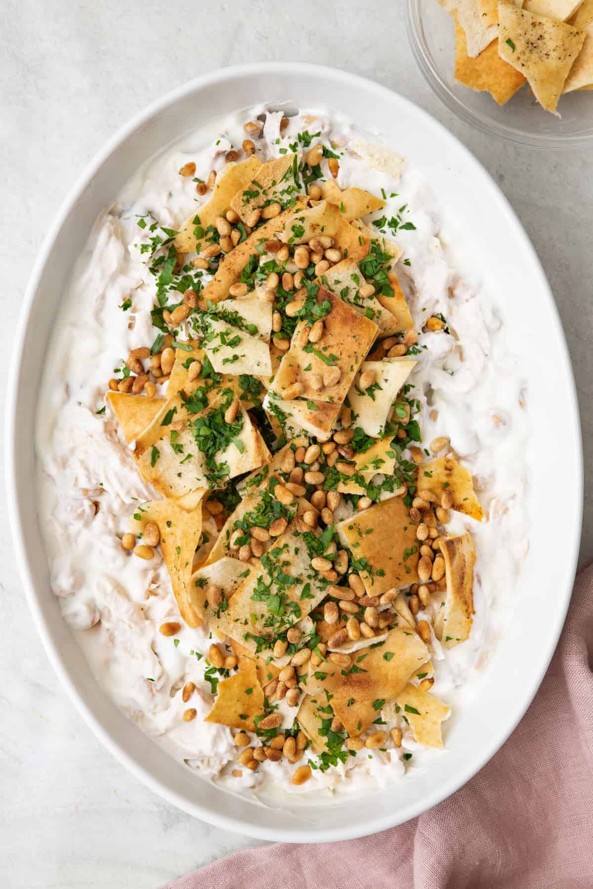 Chicken Fattah with Yogurt