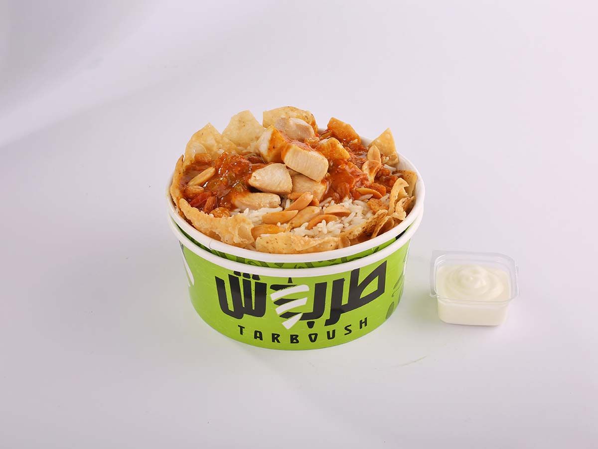 Chicken Fatteh With Sauce Large