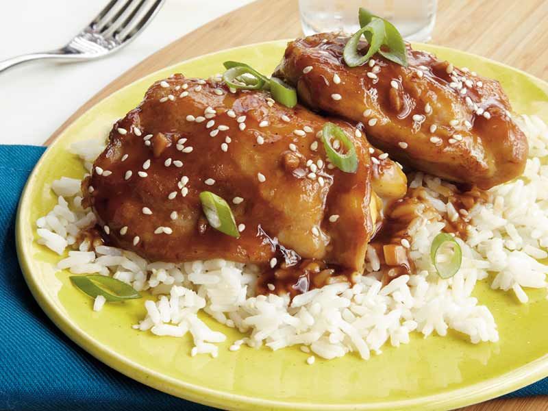 Chicken Ginger With Sesame Platter