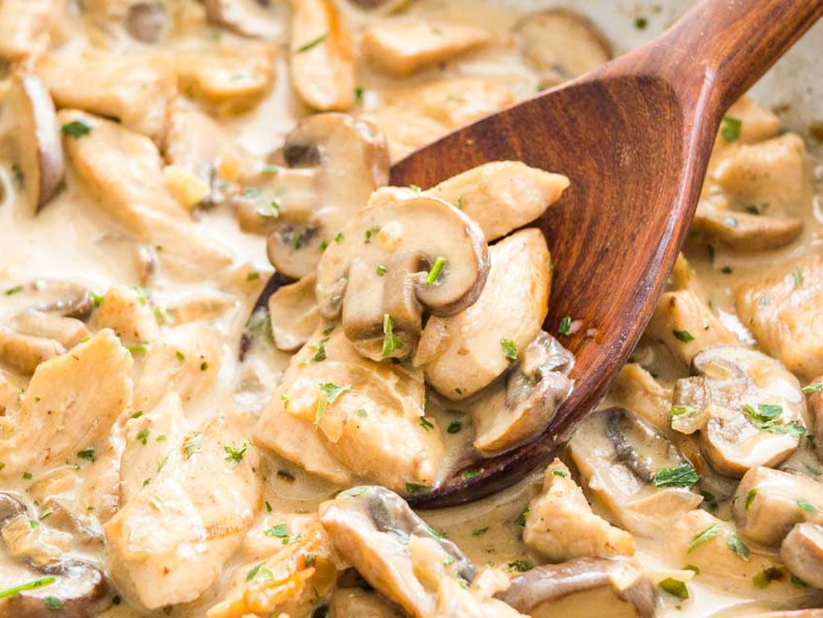 Chicken Mushroom with pasta