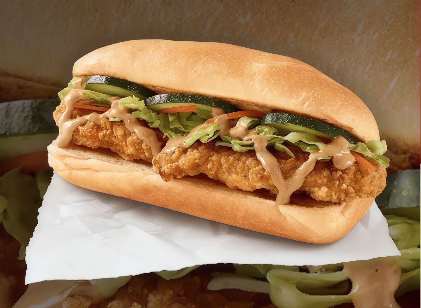 Chicken Zinger Roll Sandwich