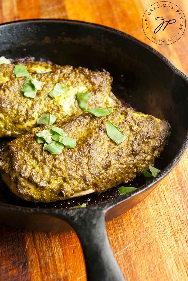 Chicken Pesto Cast Iron