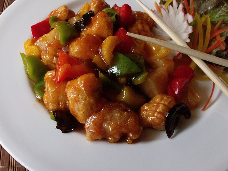 Sweet And Sour Chicken Platter