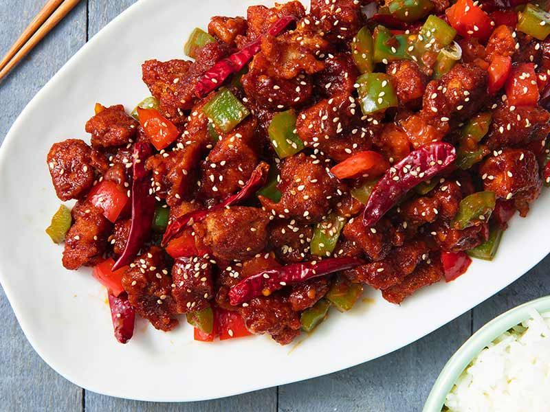 Chinese Spicy Chicken Szechuan Platter