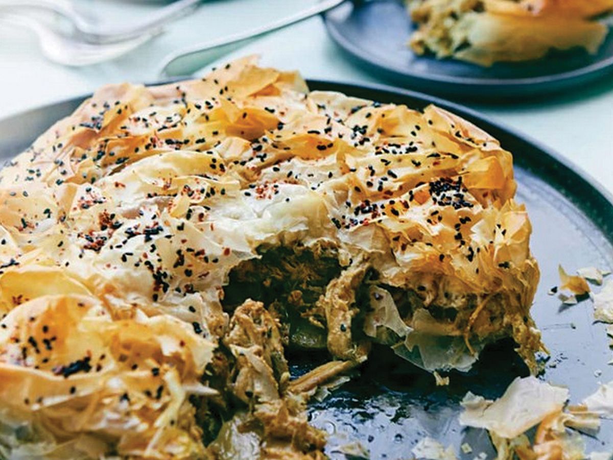 Chicken shawarma pie