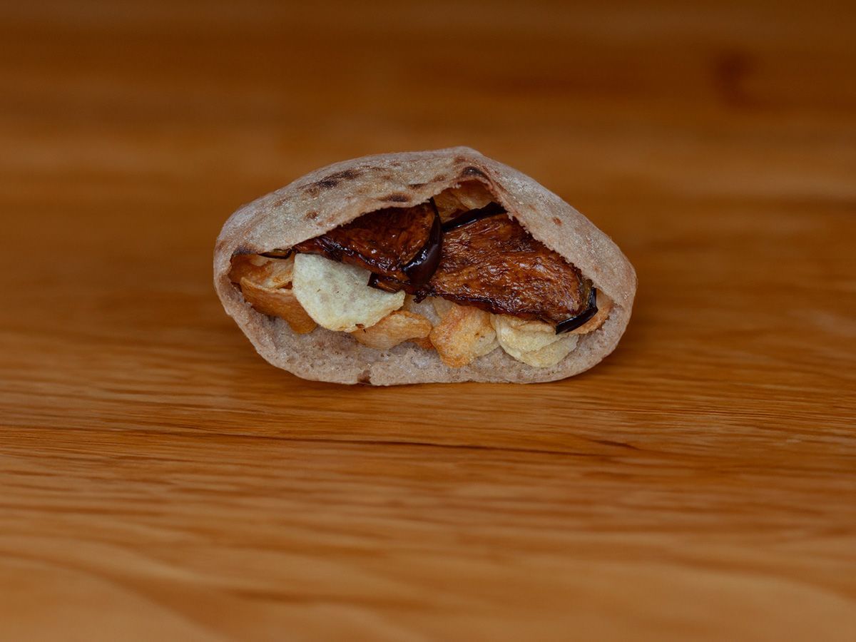 Potato Chips with Eggplant