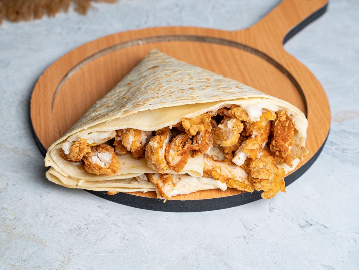 Spicy Chicken Strips Crepe