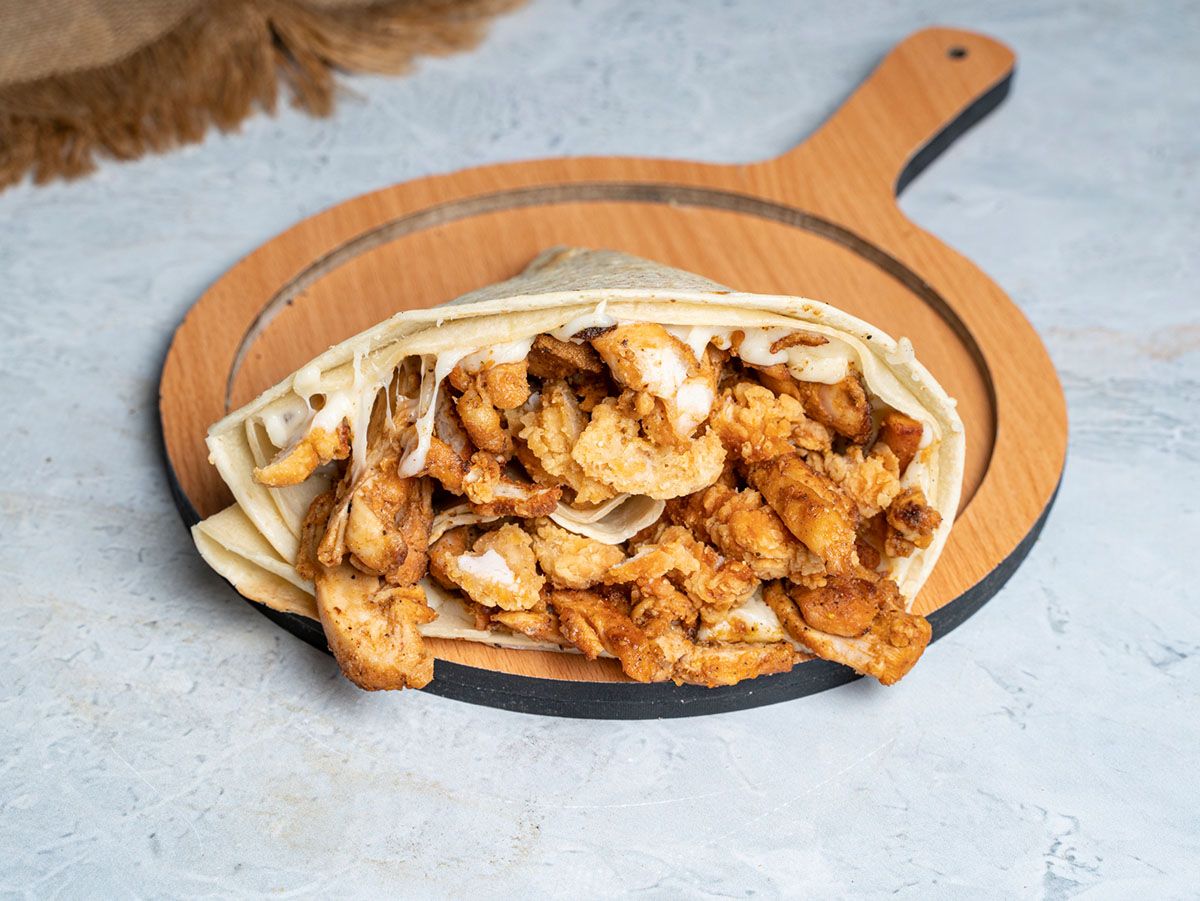Chicken fajita crepe