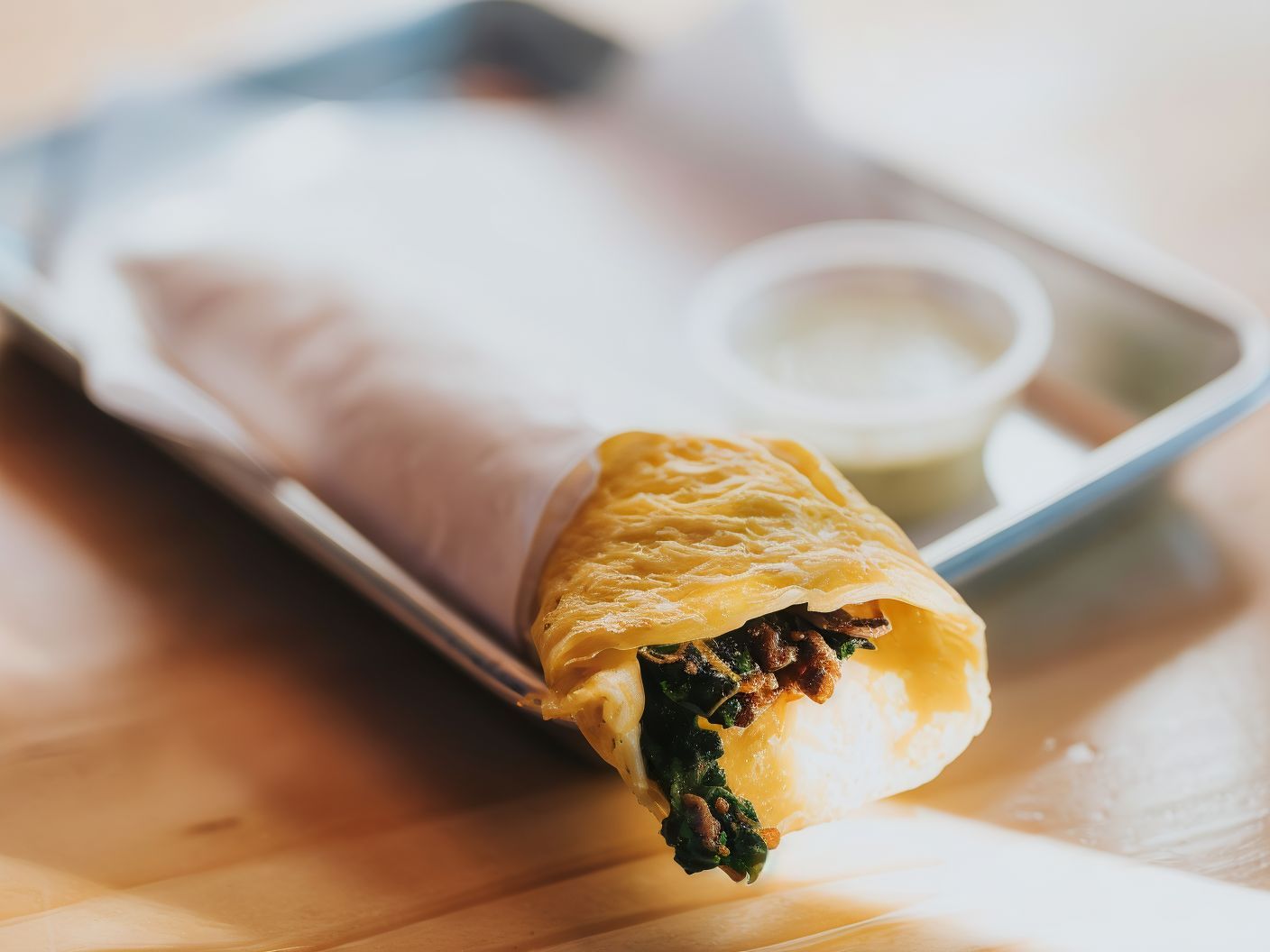 Classic French omelette