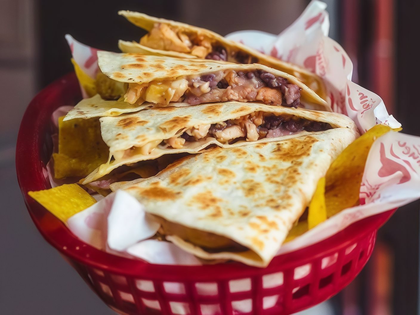 Classic Machaca Beef Slices Quesadilla
