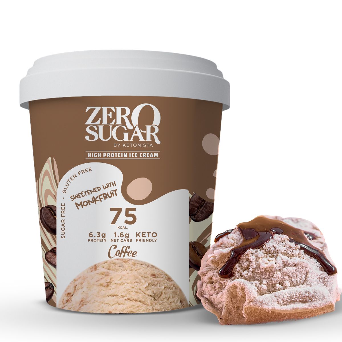 Sugar-free coffee ice cream