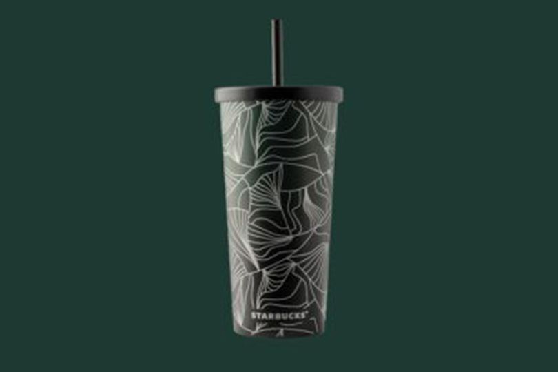 Cold Cup 16 Oz Stainless Steel green mermaid tail