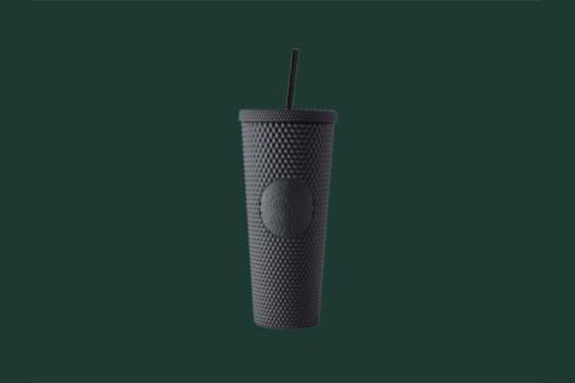 Cold Cup 24 Oz Bling Opaque Studded Black