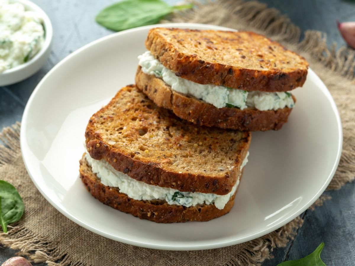 Cold Special Cottage Cheese Brown Toast sandwich