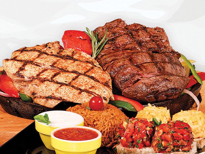 Grilled Chicken Fajita And Beef Combo