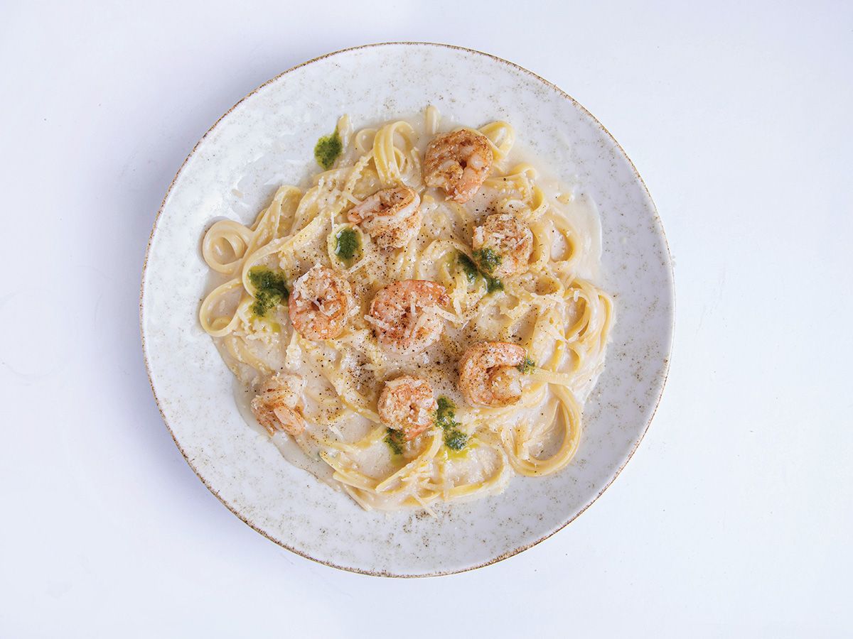Creamy Shrimp Fettuccine