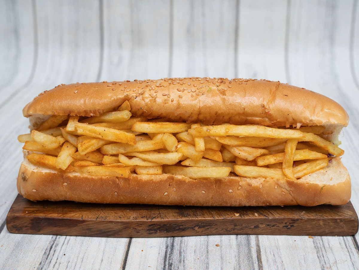 Fries French Bread Sandwich