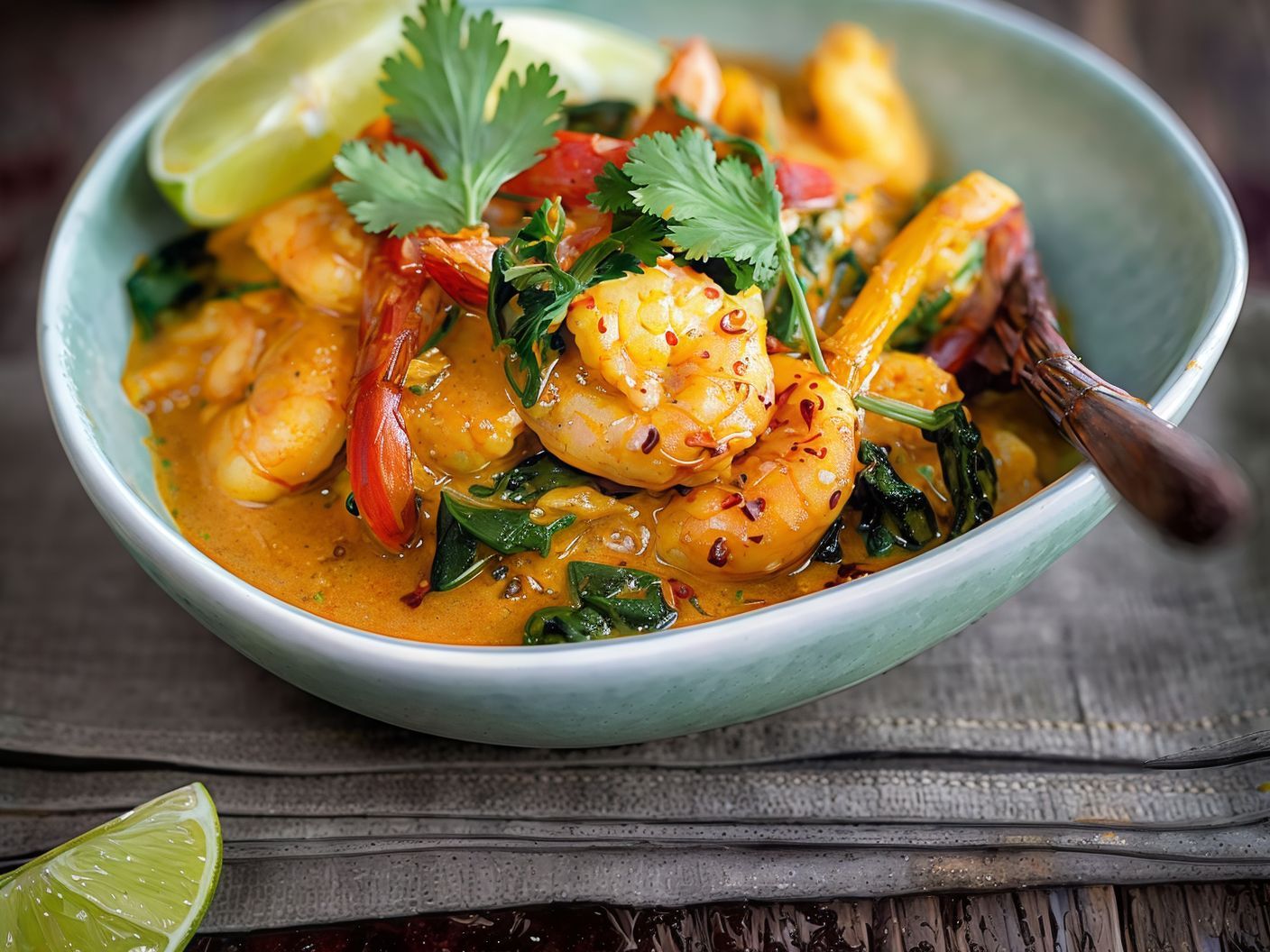 Curry Prawns