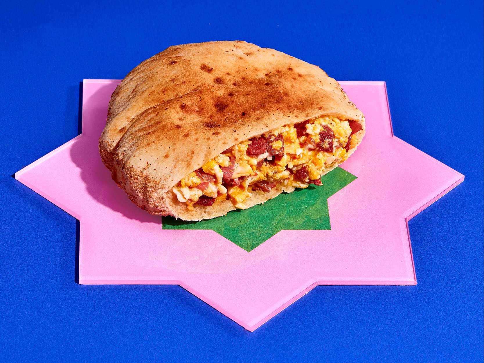 Basterma eggs sandwich