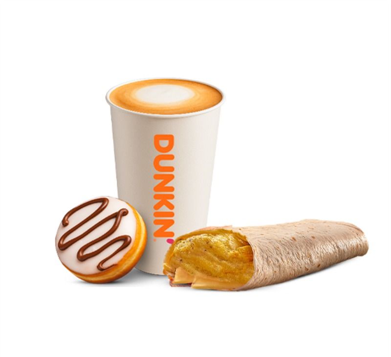 Egg N Cheese Wrap+1 Donut+Coffee Medium