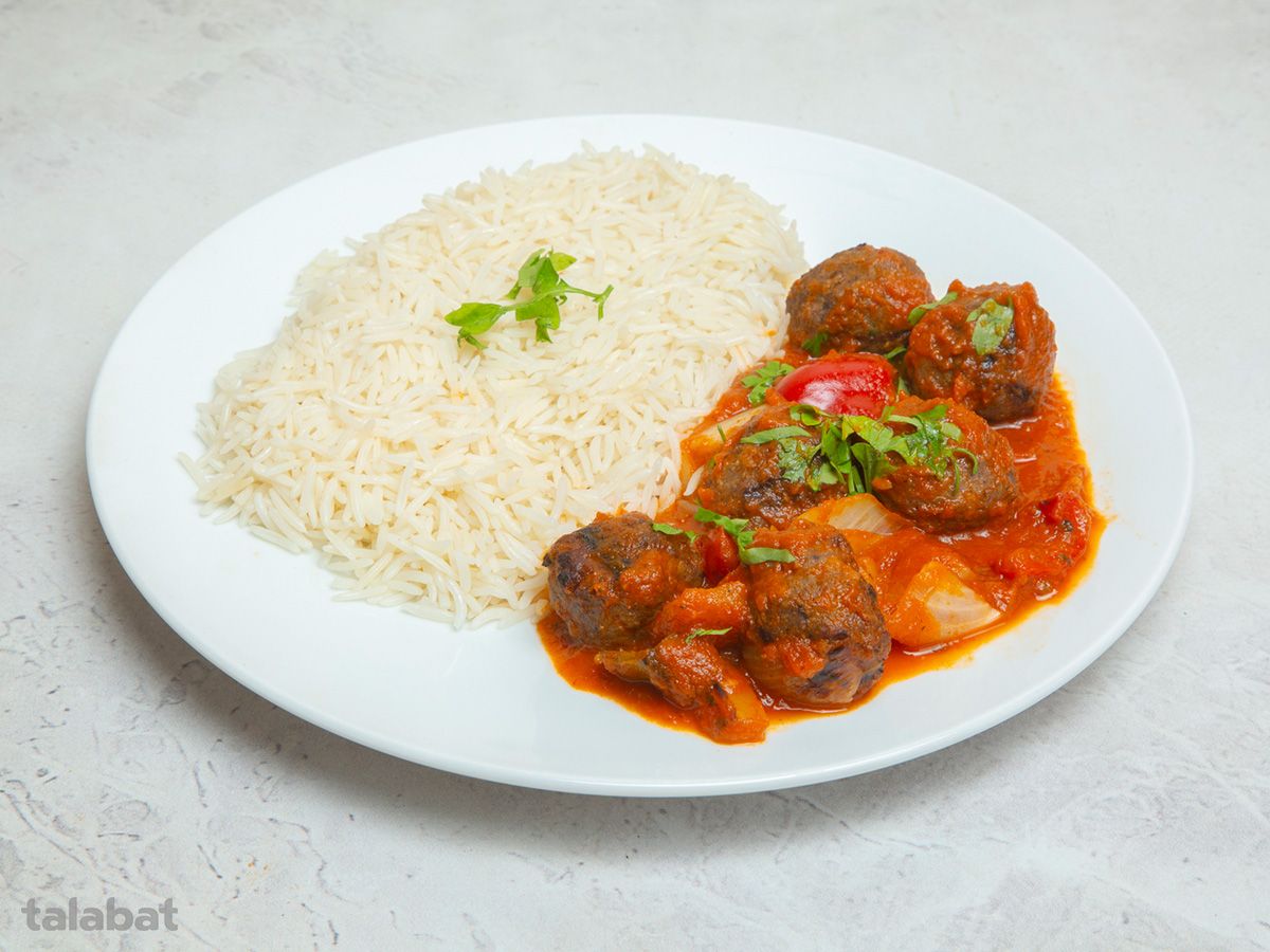Dawood Basha Kofta With White Basmati Rice