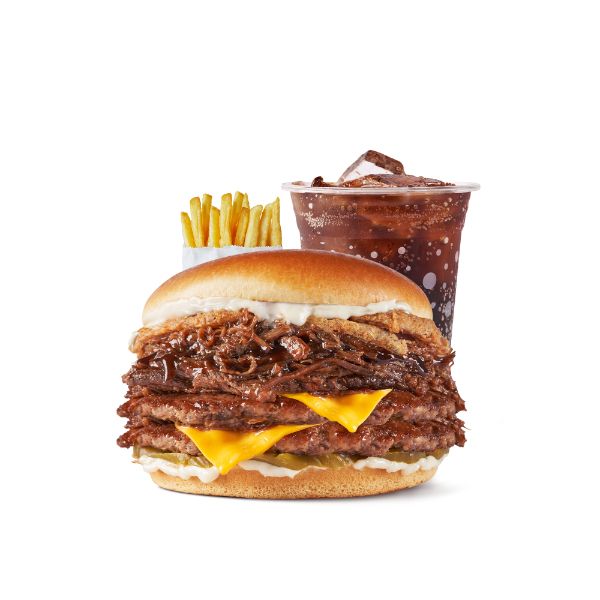 Brisket Burger Double Combo Middy