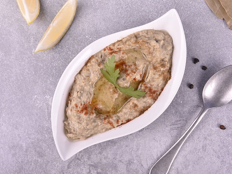 Eggplant Muttabal salad