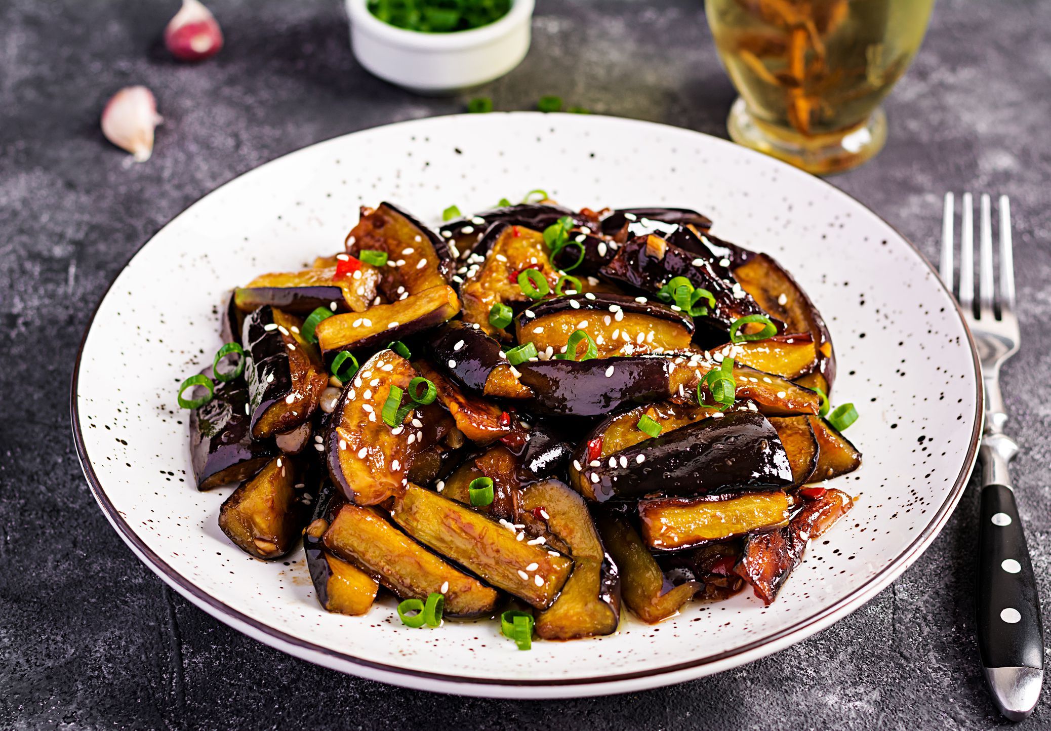 Eggplant With Oriental Mix